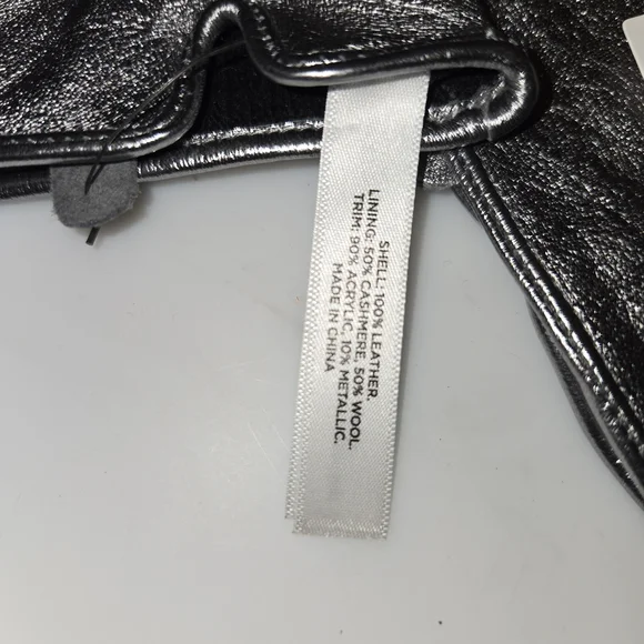 Talbots Metallic Leather Gloves - Picture 5 of 10